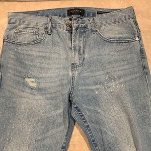 Pacsun, lightly distressed, light blue jeans